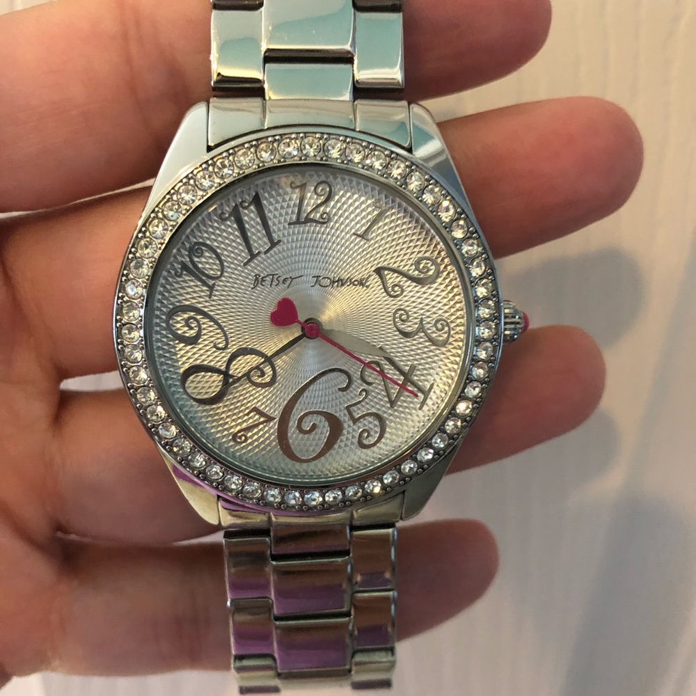 Betsey Johnson watch silver